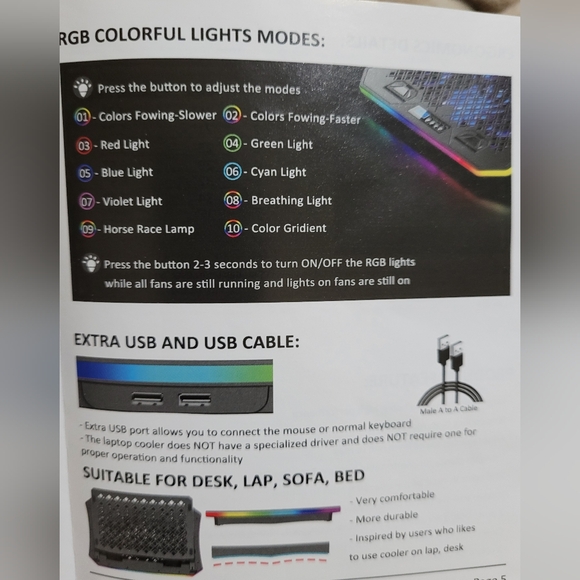 KeiBn laptop cooling pad - Picture 5 of 6